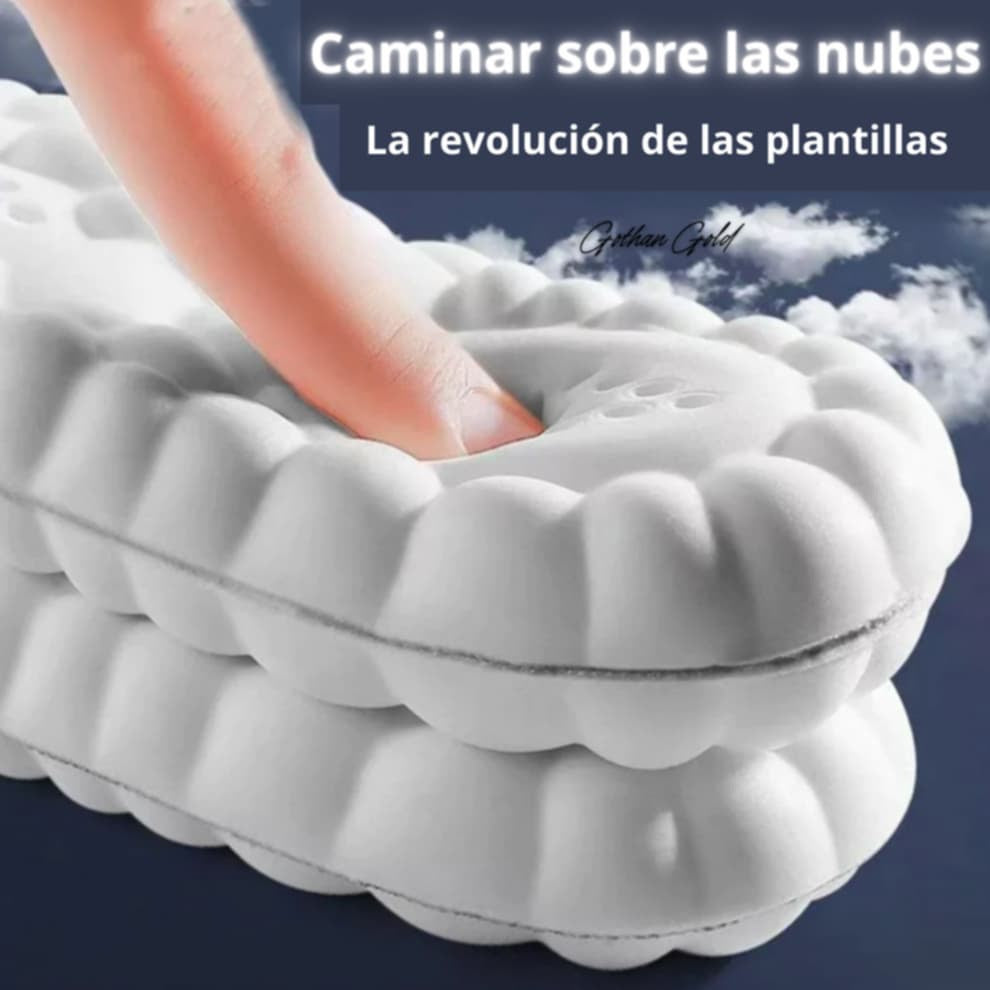 Suela 4D Shimogai: plantillas unisex para zapatos
