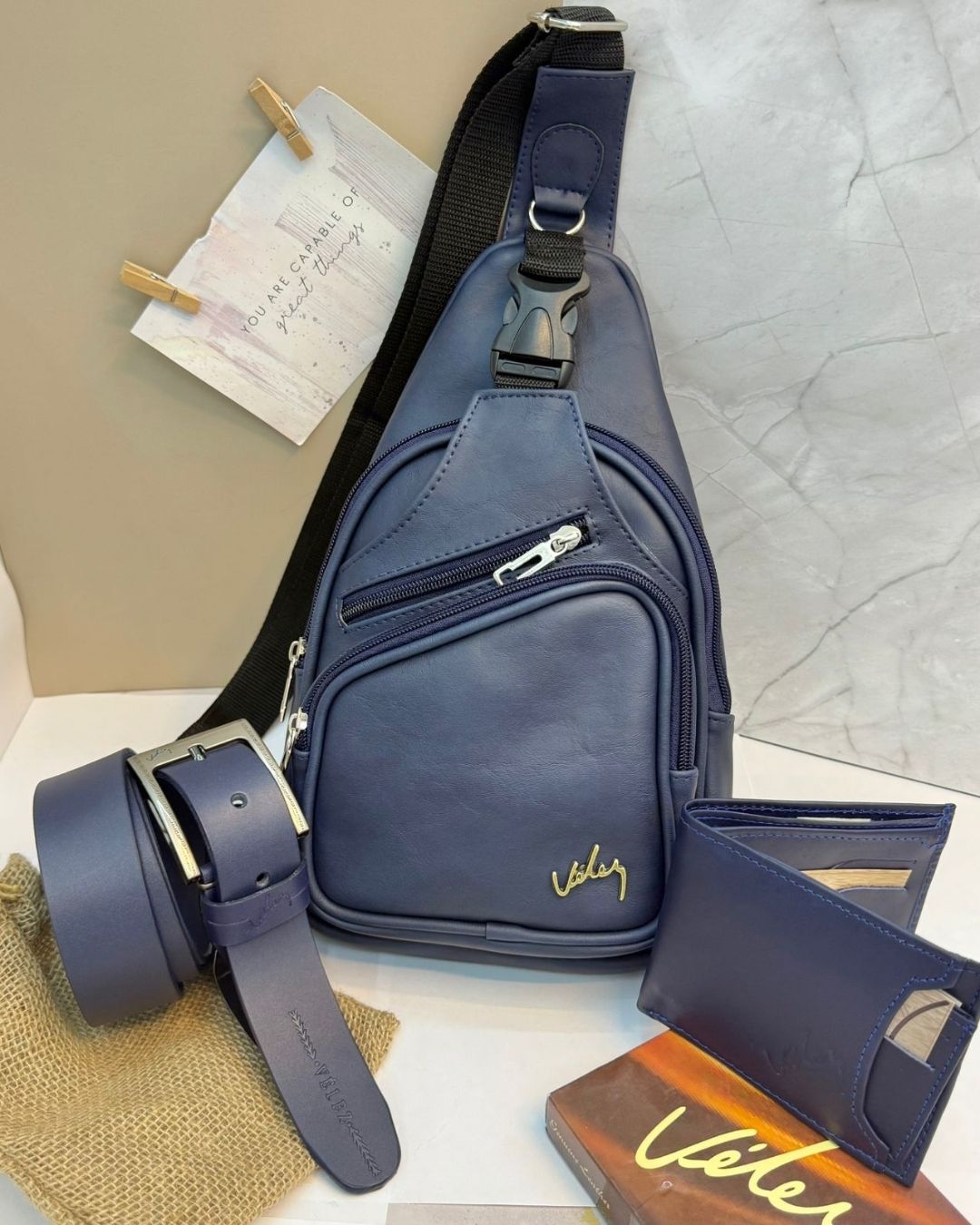 COMBO VÉLEZ | PERCHERO + BILLETERA + REGALO (CORREA)