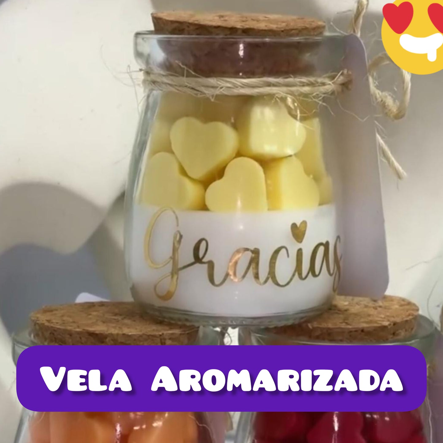 VELA DE COLOR AROMATIZADA