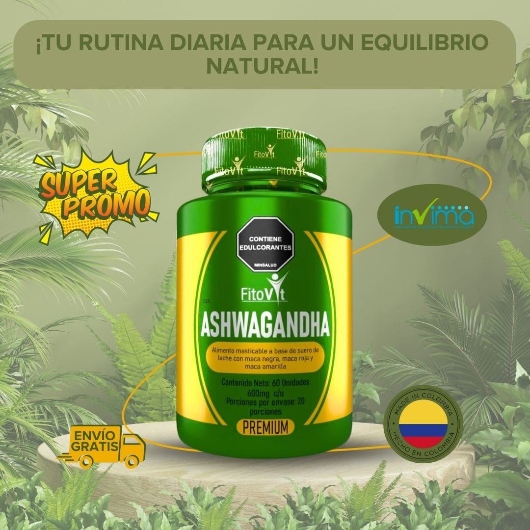 (OFERTA HOY) ASHWAGANDHA X 60 UND MASTICABLES - 600 MG
