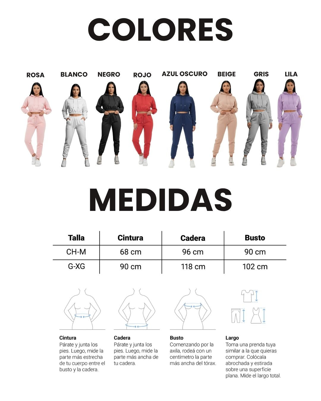 Conjunto 2 x1 buzo top con joggers PREMIUM