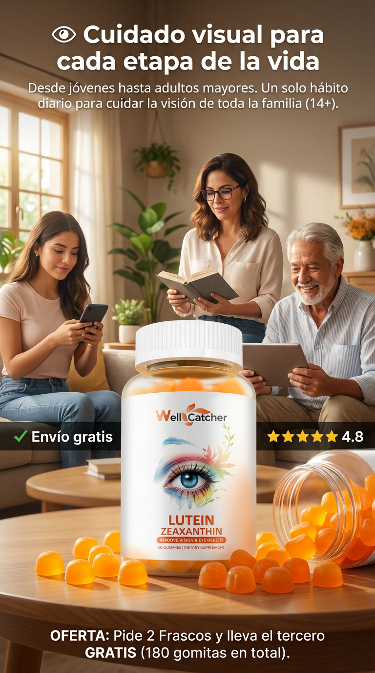 Gomitas de Luteína y zeaxantina con Omega 3- mejora tu visión
