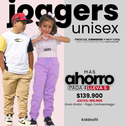 PROMOCIÓN- PAGA 4 LLEVA 5 JOGGERS UNISEX