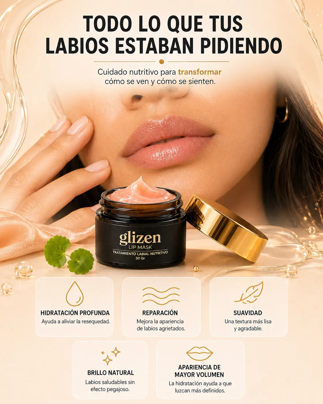 Mascarilla Labial Para Mujeres Glizen