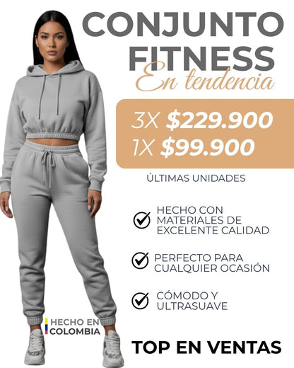 Conjunto 2 x1  buzo top con joggers PREMIUM