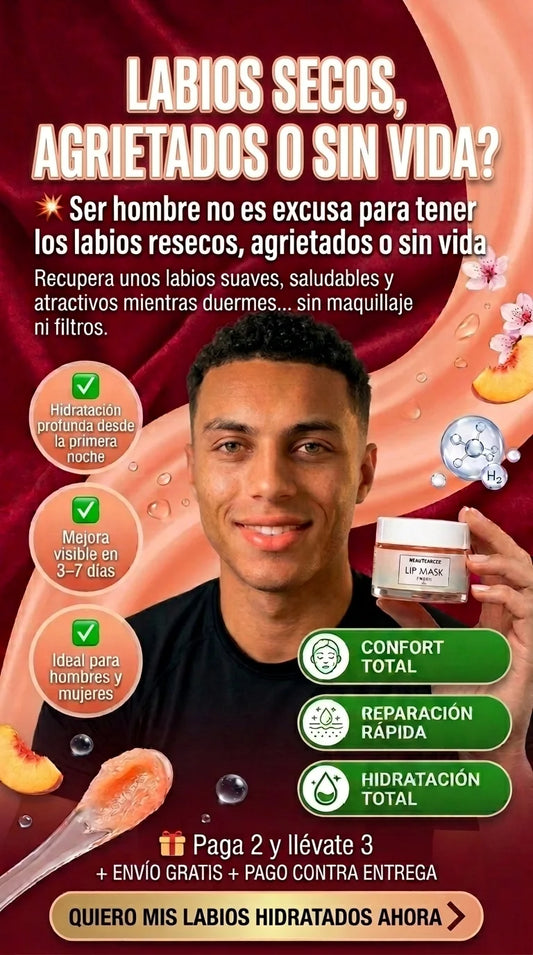 Mascarilla labial nocturna para hombres y mujeres