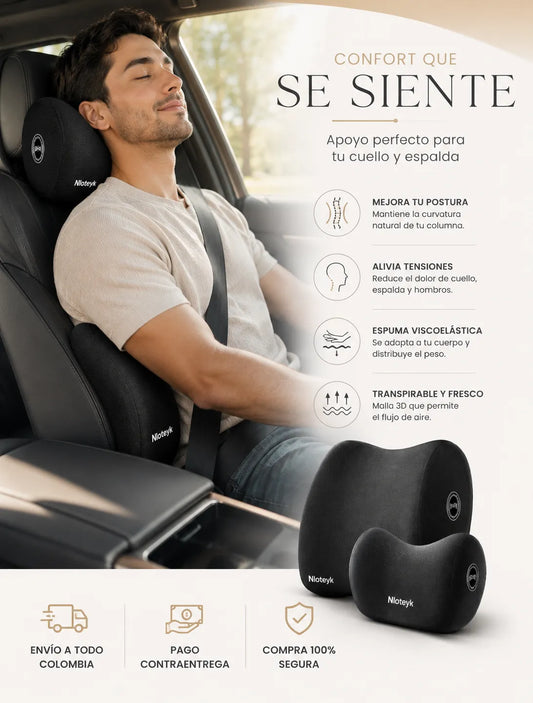 SET ERGONOMICO PARA CARRO