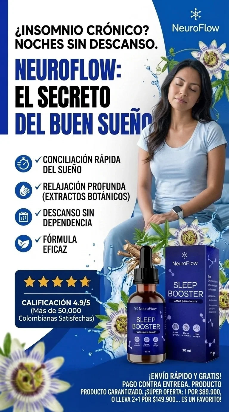 SLEEP BOOSTER duerme profundo, recupera energía y mejora estado de ánimo.