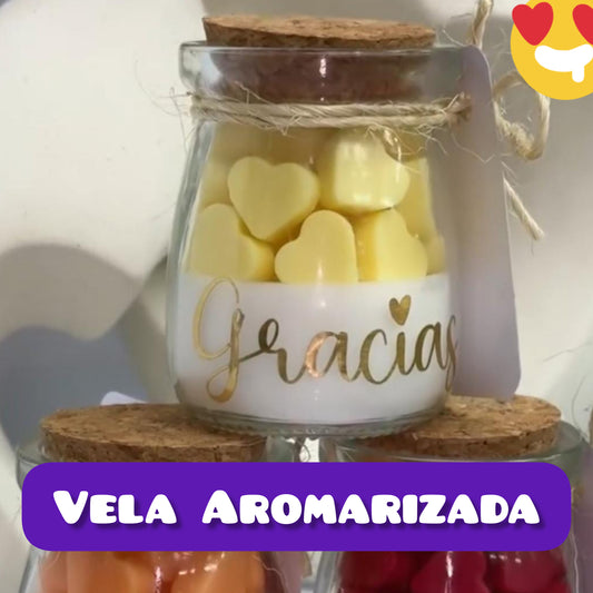 VELA DE COLOR AROMATIZADA