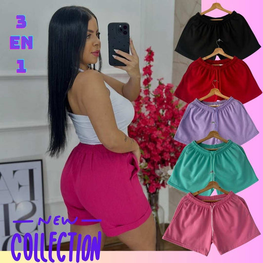 SHORTS MUJER X 3 - NEW COLLETTION