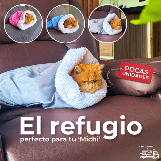 Saco de Dormir Semicerrado para Gatos + EBOOK GRATIS