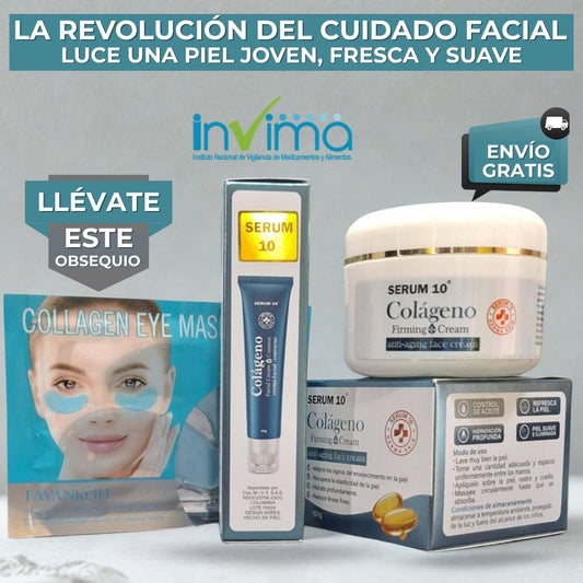 (Combo 3x1)- Crema Antiedad, Contorno de Ojos y Parches de hidrogel