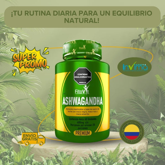 (OFERTA HOY) ASHWAGANDHA X 60 UND MASTICABLES - 600 MG