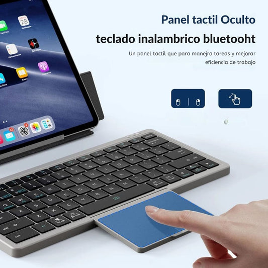 Teclado Bluetooth con Panel Táctil