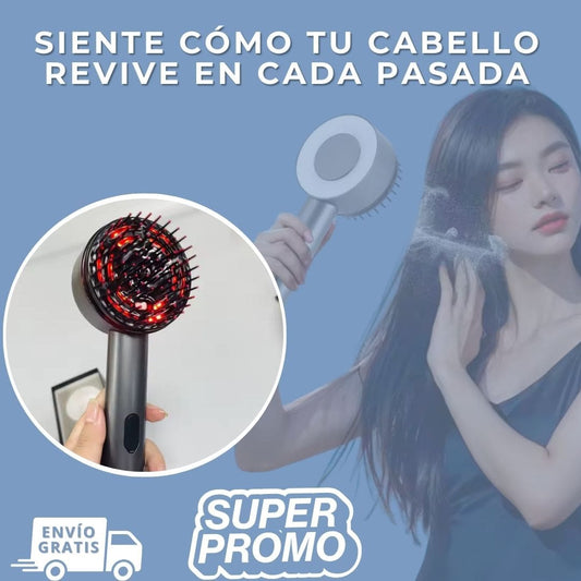 Cepillo Masajeador Capilar Recargable con USB