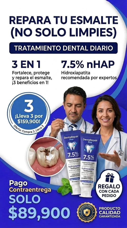 DentaRepair Pro – Repara y fortalece tu esmalte desde el primer uso