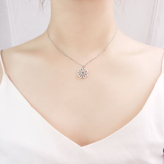 COLLAR TREBOL DE 4 CORAZONES🍀
