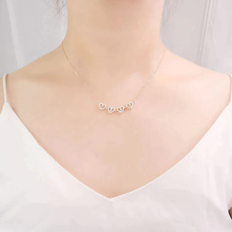 COLLAR TREBOL DE 4 CORAZONES🍀