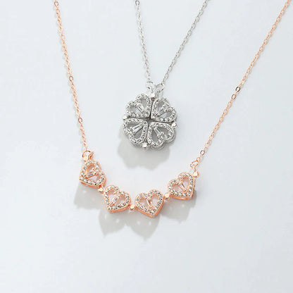 COLLAR TREBOL DE 4 CORAZONES🍀