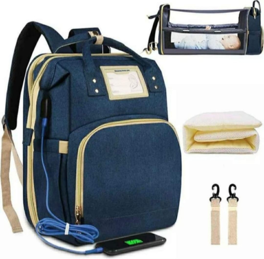 ESPECTACULAR PAÑALERA PREMIUN CON CAMBIADOR 3 EN 1 CON USB