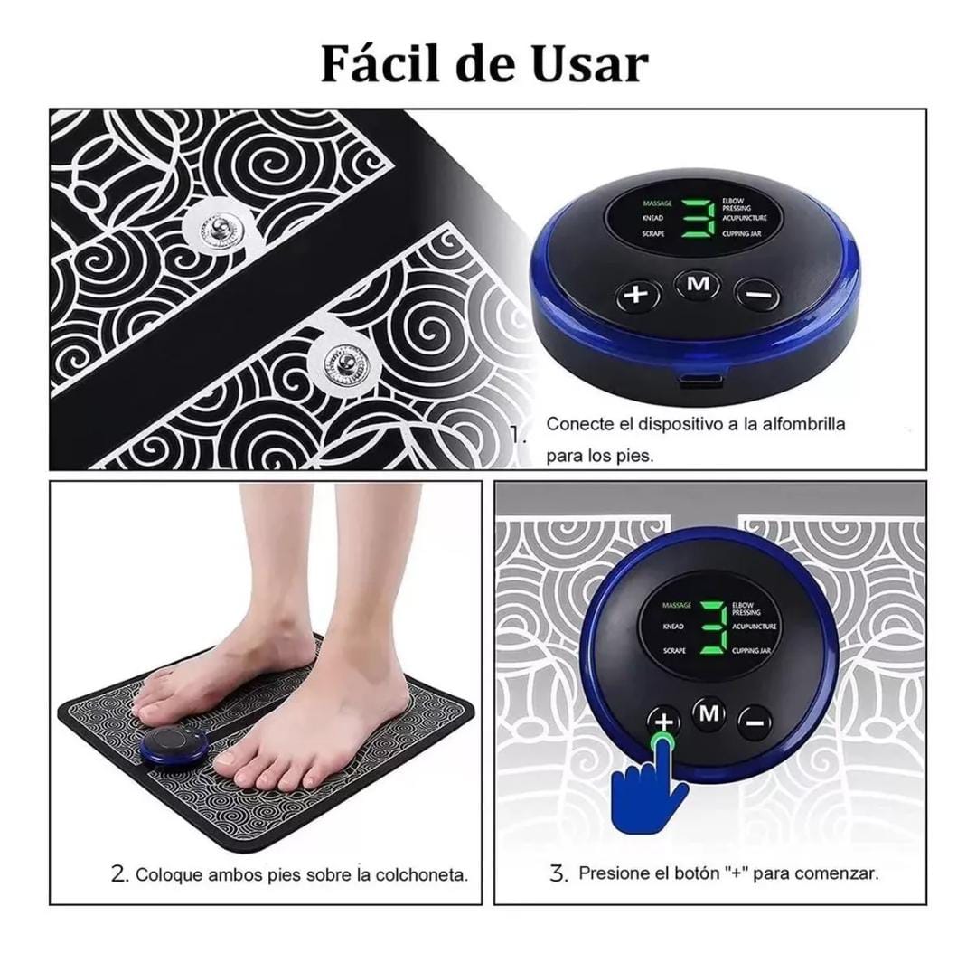 ESPECTACULAR MASAJEADOR ELECTROESTIMULANTE DE PIES EMS